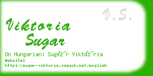 viktoria sugar business card